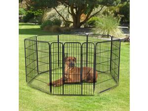 8 Panel Dog Pet Playpen Heavy Duty Metal Exercise Enclosure Fence 40" 8 Panel Dog Pet Playpen Heavy Duty Metal Exercise Enclosure Fence 40"