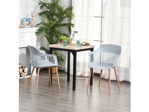 2 Pieces Plastic Dining Chair w/ Metal Legs Living Room Bedroom Modern Seat 2 Pieces Plastic Dining Chair w/ Metal Legs Living Room Bedroom Modern Seat