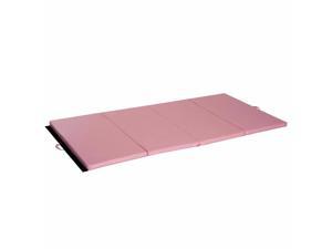 4' x8' x2" PU Leather Gymnastics Exercise Mat Folding Panel Yoga Tumbling Pad 4' x8' x2" PU Leather Gymnastics Exercise Mat Folding Panel Yoga Tumbling Pad