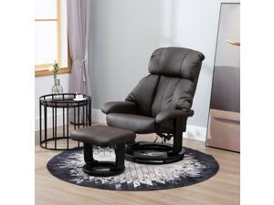 Massage Recliner Ottoman Set Lounge Set 10 Vibron Motor Brown Massage Recliner Ottoman Set Lounge Set 10 Vibron Motor Brown