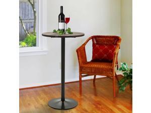 42"H Rustic Industrial Metal Elm Wood Top Bar Height Pub Cafe Desk Furniture 42"H Rustic Industrial Metal Elm Wood Top Bar Height Pub Cafe Desk Furniture
