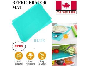 4pcs Refrigerator Mats Non-Slip Washable Silicone Liner Fridge Mat Pad Kitchen 4pcs Refrigerator Mats Non-Slip Washable Silicone Liner Fridge Mat Pad Kitchen