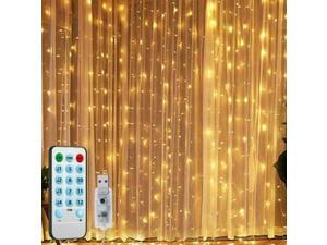 300 LED Curtain String Light USB Powered LED Lights Christmas Decoron Party 300 LED Curtain String Light USB Powered LED Lights Christmas Decoron Party