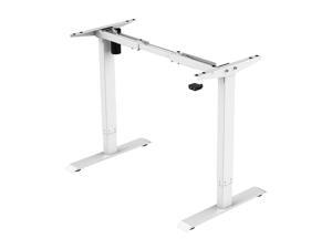 Electric Sit to Stand Adjustable Office Desk Riser Frame - White Electric Sit to Stand Adjustable Office Desk Riser Frame - White