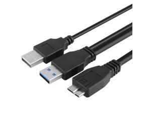 USB 3.0 A Male to Micro USB 3 Y Cable With USB Power Connect For 2.5 Mobile HDD USB 3.0 A Male to Micro USB 3 Y Cable With USB Power Connect For 2.5 Mobile HDD
