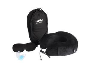 ® Memory Foam Neck U Pillow Travel Kit with Sleep Mask and Earplugs ® Memory Foam Neck U Pillow Travel Kit with Sleep Mask and Earplugs
