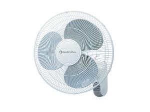 Comfort Zone CZ16WR 16-inch Quiet 3-Speed Wall Mount Fan with Remote Control, Timer and Adjustable Tilt, White Comfort Zone CZ16WR 16-inch Quiet 3-Speed Wall Mount Fan with Remote Control, Timer and Adjustable Tilt, White