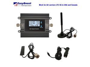 LTE 4G Car Signal Booster for Vehicles 700Mhz for All Carriers included AT&T,Verizon,T-mobile Signal Repeater for truck Band 12,13,17 With Full kit
