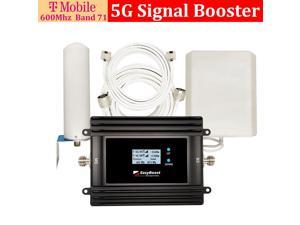 5G Signal Booster For T-mobile 600Mhz Band 71 4G 5G Signal Repeater Amplifier Smart LCD With Full Kit For Home/Office/Apartment Coverage Up To 8,000 Sq ft