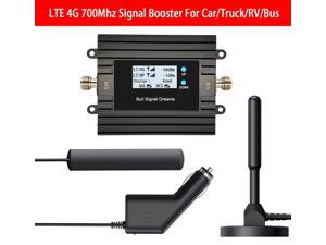 LTE 4G Signal Booster for Car/Truck 700Mhz for All Carriers included AT&T,Verizon,T-Mobile Signal Repeater for RV Band 12,13,17 With Full kit