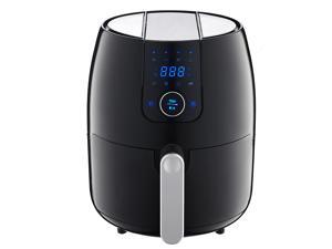 Nuovi 8-In-1 Air Fryer, 3.7Quart 1500W, Oil Free Healthy Cooking, Hot Air Deep Cooker with LCD Touch, Temperature and Time Control, Detachable Basket Handle, FDA Certified Nuovi 8-In-1 Air Fryer, 3.7Quart 1500W, Oil Free Healthy Cooking, Hot Air Deep Cooker with LCD Touch, Temperature and Time Control, Detachable Basket Handle, FDA Certified