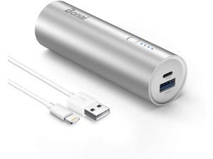 POWERADD EnergyCell 5000 High-Speed Charging Portable Charger, The Lightest 5000mAh Slim Power Bank with 2.4A Output, for iPhone 11 XS X 8 Plus Samsung S10 Google LG iPad and More(White)