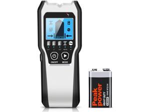 Stud Finder Sensor Wall Scanner - 5 in 1 Electronic Stud with Digital LCD Display, Beam Finder Center Finding & Sound Warning for Wood AC Wire Metal Studs Detection