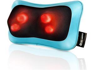 Shiatsu Neck Back Massager Pillow with Heat, Deep Tissue Kneading Massage for Back, Neck, Shoulder, Leg, Foot, Gift for Men Women Mom Dad, Stress Relax at Home Office and Car