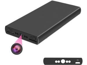 Hidden Spy Camera Power Bank , HD 1080P 10000mAh Spy Camera Mini Security Nanny Cam Video Recorder 2 Piece Set