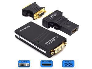 USB 2.0 to VGA DVI HDMI Video Graphics Adapter for Multiple Monitors Display Pixels up to 1920 x 1080 with Extend and Mirror Mode for Windows 10/ 8.1/8/7 Mac OS X Linux and Android 5.X USB 2.0 to VGA DVI HDMI Video Graphics Adapter for Multiple Monitors Display Pixels up to 1920 x 1080 with Extend and Mirror Mode for Windows 10/ 8.1/8/7 Mac OS X Linux and Android 5.X
