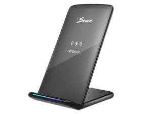 10W Wireless Charger, Qi-Certified for iPhone 11/11 Pro Max/XR/XS MAX/X/8/Plus, Fast-Charging Stand for Galaxy Note10/S10/S10/S9/S9+/Note9, Standard for Google Pixel 3, LG V30/V40 (No Adapter)