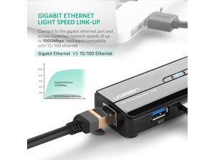 USB 3.0 Hub Ethernet Adapter 10/100/1000 Gigabit Network Converter with USB 3.0 Hub 3 Ports for Nintendo Switch, Windows Surface Pro, MacBook Air/Retina, iMac Pro, Chromebook, PC USB 3.0 Hub Ethernet Adapter 10/100/1000 Gigabit Network Converter with USB 3.0 Hub 3 Ports for Nintendo Switch, Windows Surface Pro, MacBook Air/Retina, iMac Pro, Chromebook, PC