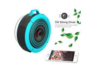 A-2 Bluetooth Speaker Black Shower Speaker with Suction Cup & Sturdy Hook PC Android A-1 Pad Loud HD Sound Compatible with iOS Waterproof Bluetooth Speaker with 6H Playtime 