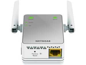 Long Range WIFI Repeater, NETGEAR WiFi Range Extender  - Coverage up to 600 sq.ft. and 10 devices with N300 Wireless Signal Booster & Repeater (up to 300Mbps speed), and Compact Wall Plug Design