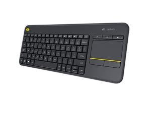 TV keyboard New Logitech K400 Plus Wireless Touch TV Keyboard with Easy Media Control and Built-In Touchpad, Long wireless range, Familiar, media-friendly key layout, Unifying receiver, All-in-one TV keyboard New Logitech K400 Plus Wireless Touch TV Keyboard with Easy Media Control and Built-In Touchpad, Long wireless range, Familiar, media-friendly key layout, Unifying receiver, All-in-one