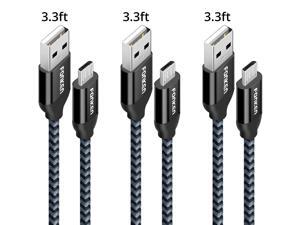 USB Cable, 3 Pack USB 2.0 A-Male to Micro B Cable - 3.3 Feet, Micro USB Cable For Android/Windows/MP3/Camera 1M 2.1A Fast Charging USB Data Cable Microusb Wire Mini USB Mobile Phone Cables, Android USB Cable, 3 Pack USB 2.0 A-Male to Micro B Cable - 3.3 Feet, Micro USB Cable For Android/Windows/MP3/Camera 1M 2.1A Fast Charging USB Data Cable Microusb Wire Mini USB Mobile Phone Cables, Android