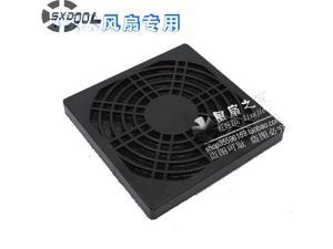 SXDOOL   8CM 80mm fan filters black plastic dust network cooling fan dedicated grille