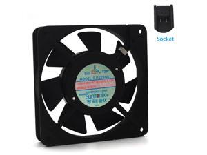 AXIAL 1225 Muffin Fan 115V 120V AC 120mm x 25mm High Speed DIY Cooling Ventilation Exhaust Projects 2400RPM cooling fan AXIAL 1225 Muffin Fan 115V 120V AC 120mm x 25mm High Speed DIY Cooling Ventilation Exhaust Projects 2400RPM cooling fan