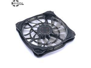 SXDOOL Slim 15mm Thickness, Best  Small Case, Big Airflow of 53.6CFM 120mm PWM Controlled Fan With De-vibration Rubber