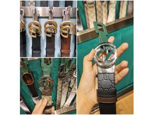 Gucci Gucci belt classic retro unisex wild casual business double G gold buckle embossed Gucci belt Gucci Gucci belt classic retro unisex wild casual business double G gold buckle embossed Gucci belt