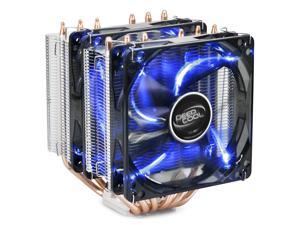 DEEPCOOL NEPTWIN V2 cpu cooler radiator 6 heatpipe double 120mm LED blue fan quiet For intel 2066 2011 115x AMD AM4 AM3 AM2