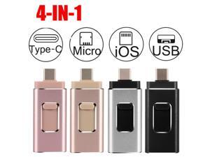 New Flash Drive USB Memory Stick HD USB 3.0 Disk 4 in 1 For IOS iPhone Android Type C PC OTG 8GB/16GB/32GB/64GB/128GB New Flash Drive USB Memory Stick HD USB 3.0 Disk 4 in 1 For IOS iPhone Android Type C PC OTG 8GB/16GB/32GB/64GB/128GB