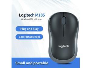 Logitech M185 Wireless Optical Mouse, USB Nano Receiver ,1000 Dpi Optical Sensor, For Left And Right,Compact for PC Laptop MAC Linux(In Hand)