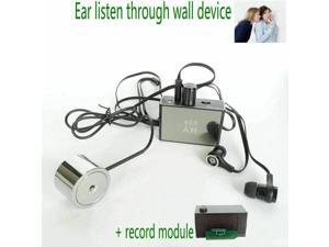 New Audio Gadget Spy Voice Bug Ear Listening Device,Super Sensitive Listen Thru-Wall Contact/Probe Microphone Amplifier System +Recorder Module HY929
