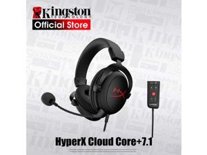 HyperX Cloud Core - Gaming Headset, for PC, 7.1 Surround Sound, Memory Foam Ear Pads, Durable Aluminum Frame, Detachable Noise Cancelling Microphone (Red&Black)