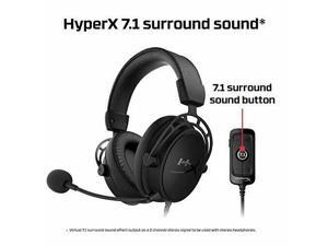 HyperX Cloud Alpha S - PC Gaming Headset, 7.1 Surround Sound, Adjustable Bass, Dual Chamber Drivers, Breathable Leatherette, Memory Foam, & Noise Cancelling Mic HyperX Cloud Alpha S - PC Gaming Headset, 7.1 Surround Sound, Adjustable Bass, Dual Chamber Drivers, Breathable Leatherette, Memory Foam, & Noise Cancelling Mic