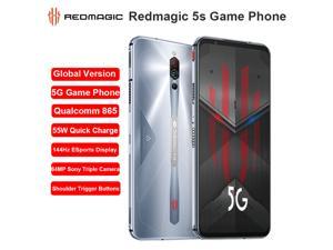 Nubia Red Magic 5S Gaming Phone, Android 10 Snapdragon 865 Unlocked Smartphone Phone, 6.65 inch AMOLED HD 144Hz Turbo Fan 64MP Mobile Phone, Cell Phone with WiFi 6, 4500mAh NFC