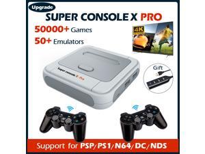 Super Game Console X Pro, Retro Video Game Console,4K HDMI TV Output Game Consoles Built-in 256G with 50000+ Video Games,Support for PS1/PSP/DC/N64