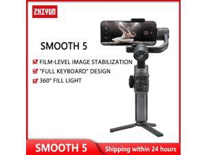 Zhiyun Smooth 5 Professional 3-Axis Smartphone Gimbal with Smart Tracking Gesture Control & Zoom Foldable Cell Phone Stabilizer for iPhone 13 12 Pro Max Mini Samsung Galaxy S21 S20 Ultra S20+