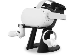 VR Headset Stand for Oculus Quest 2 Holder Touch Controller Display Stand Docking Station, Meta Quest 2/ Quest/ Rift / Rift S/ Samsung Odyssey VR Stand / Valve Index / HTC Vive / Valve Index