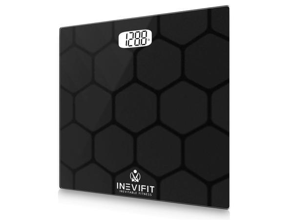 INEVIFIT Bathroom Scale, Highly Accurate Digital Body Weight Scale Up to  400lbs. Includes 5-Year Warranty 