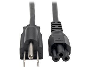 Tripp Lite Model P013-003 3 ft. Standard Laptop/Notebook Power Cord, 10A (NEMA 5-15P to IEC-320-C5) Connector A	NEMA 5-15P Connector B	IEC-320-C5