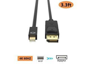 Mini DisplayPort to DisplayPort Cable, ICZI Mini DP to DP (Thunderbolt Port Compatible) Male to Male Cable 4K Gold Plated - 3.3 Feet