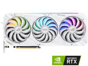 ASUS ROG STRIX NVIDIA GeForce RTX 3090 White OC Edition Gaming Graphics Card (PCIe 4.0, 24GB GDDR6X, HDMI 2.1, DisplayPort 1.4a, White color scheme, Axial-tech Fan Design, 2.9-slot, Super Alloy Power