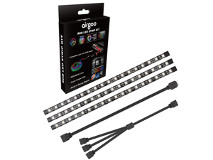 PC RGB LED Strip Light, 3pcs Magnetic LED Strip for M/B with 12V 4-Pin RGB LED headers, Compatible with ASUS Aura, MSI Mystic Light, ASROCK Aura RGB Led, Gigabyte RGB Funsion, with Back Self-Adhesive PC RGB LED Strip Light, 3pcs Magnetic LED Strip for M/B with 12V 4-Pin RGB LED headers, Compatible with ASUS Aura, MSI Mystic Light, ASROCK Aura RGB Led, Gigabyte RGB Funsion, with Back Self-Adhesive