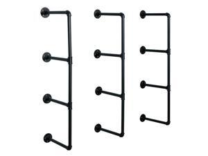 Industrial Wall Mount Iron Pipe Shelf Shelving Bracket Vintage Retro Storage Industrial Wall Mount Iron Pipe Shelf Shelving Bracket Vintage Retro Storage