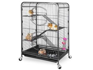 37" 4 Levels Small Animals Hutch Ferret Cage Chinchilla with 2 Front Door Tray 37" 4 Levels Small Animals Hutch Ferret Cage Chinchilla with 2 Front Door Tray