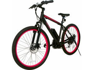 Hover-1 Fuel UL Certified Pedal Assisted Electric Bike w/ 26" Wheel, Alloy Frame, 3 Speed Mode, Removeable Battery, Shimano Derailer, Front & Rear Disc Breaks - Red and Black Hover-1 Fuel UL Certified Pedal Assisted Electric Bike w/ 26" Wheel, Alloy Frame, 3 Speed Mode, Removeable Battery, Shimano Derailer, Front & Rear Disc Breaks - Red and Black