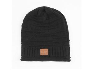 Bluetooth Beanie Hat V5.0 Wireless Headphones Unisex Winter Smart Music Knit Hats for Outdoor Sports Black Bluetooth Beanie Hat V5.0 Wireless Headphones Unisex Winter Smart Music Knit Hats for Outdoor Sports Black