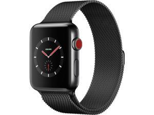 Apple Watch Series 3 42mm Space Black Stainless Steel Case with Space Black Milanese Loop (GPS + Cellular Unlocked) MRL12LL/A Apple Watch Series 3 42mm Space Black Stainless Steel Case with Space Black Milanese Loop (GPS + Cellular Unlocked) MRL12LL/A